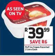 PnP Ice Cream Assorted-2Ltr Each