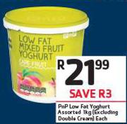 PnP Low Fat Yoghurt Assorted(Excluding Double Cream)-1kg 