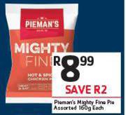 Pieman's Mighty Fine Pie Assorted-160g Each