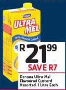 Danone Ultra Mel Flavoured Custard Assorted-1Ltr