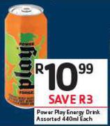 Power Play Energy Drink Assorted-440ml