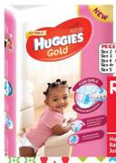 Huggies Gold Girls Or Boys Or New Baby Disposable Nappies Assorted Jumbo Or Value Pack-Per Pack