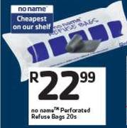 No name Perforated Refuse Bags-20's Pack 