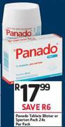 Panado Tablets Blister Or Sparton Pack-24's Per Pack