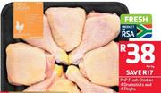 PnP Fresh Chicken 4 Drumsticks 4 Thighs-Per kg