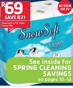 Snow Soft 2 Ply Toilet Tissue-18's