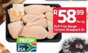 PNP Free Range Chicken Braaipack-8's Per Kg