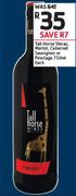 Tall Horse Shiraz, Merlot, Cabernet Sauvignon Or Pinotage-750ml Each
