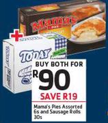 Mama's Pies Assorted 6s And Sausage Rolls 30s Combo