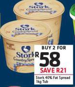 Stork 40% Fat Spread-2X1Kg