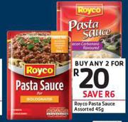 Royco Pasta Sauce Assorted-2X45gm