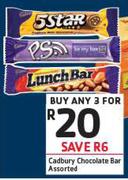 Cadbury Chocolate Bar Assorted-For 3