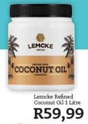 Lemcke Refined Coconut Oil-1Ltr