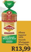 Albany Superior 100% Smooth Wholegrain Bread-700gm