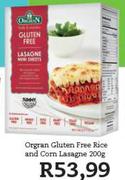 Organ Gluten Free Rice And Corn Lasagne-200gm