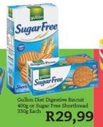 Gullon Diet Digestive Biscuit 400gm Or Sugar Free Shortbread 300gm-Each