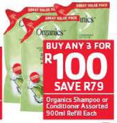 Organics Shampoo Or Conditioner Assorted Refill-3X900ml