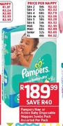 Pampers New Or Activ Baby Disposable Nappies Size 6-Per Nappy