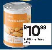 PnP Butter Beans-410g