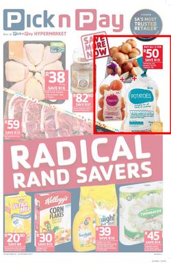 Pick n Pay : Radical Rand Savers (10 Oct - 22 Oct 2017), page 1
