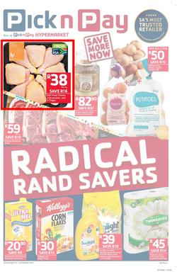 Pick n Pay : Radical Rand Savers (10 Oct - 22 Oct 2017), page 1