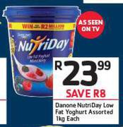 Danone Nutriday Low Fat Yoghurt Assorted-1Kg 