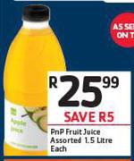 PnP Fruit Juice Assorted-1.5Ltr