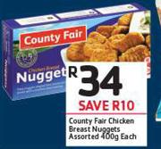 Country Fair Chicken Breast Nuggets Assorted-400g Each