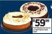 PnP bakehouse Carrot Or Red Velvet Cake-Each