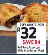 PnP Pies Assorted(Excluding Burger Pies)-For 2