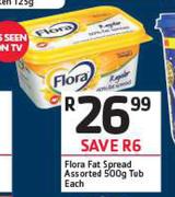 Flora fat Spread Assorted Tub-500g