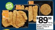 PnP Crumbed Chicken Burgers, Strips Or Schnizels-Per Kg