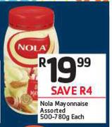 1Nola Mayonnaise Assorted-500-780g Each