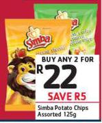 Simba Potato Chips Assorted-2 x 125g