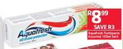 Aquafresh Toothpaste Assorted-100ml Each