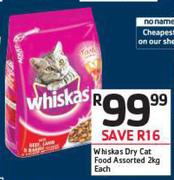 Whiskas Dry Cat Food Assorted-2Kg Each