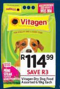 Vitagen Dry Dog Food Assorted-6/8Kg Each