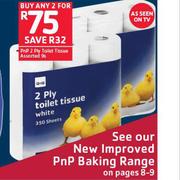 PnP 2 Ply Toilet Tissue Assorted-2 x 9's