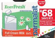 Parmalat Ever Fresh Long Life Milk Assorted-6 x 1ltr Per Pack
