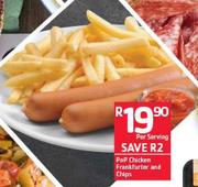 PnP Chicken Frankfurter And Chips-Per Serving