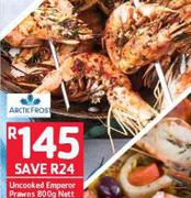 Arcti Frost Uncooked Emperor Prawns-800g Nett