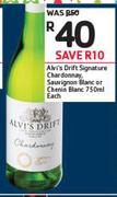 Alvi's Drift Signature Chardonnay, Sauvignon Blanc Or Chenin Blanc-750ml Each