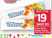 Today Ready Rolled Original Puff Pastry-2 x 400g