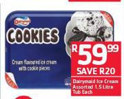 Dairymaid Ice Cream Assorted-1.5ltr Tub Each