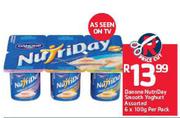 Danone NutriDay Smooth Yoghurt Assorted-6 x 100g Per Pack