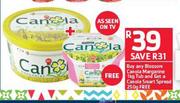 Blossom Canola Margarine-1kg Tub + Canola Smart Spread-250g