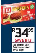 I&J Beefers Beef Patties Assorted-500g