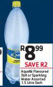 Aquelle Flavoured Still Or Sparkling Water Assorted-1.5ltr Each