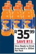Oros Ready To Drink Assorted-6 x 300ml Per Pack