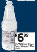 PnP White Or Brown Spirit Vinegar-750ml Each